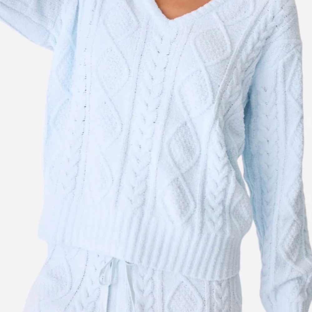 PJ Salvage Blue Air Knit Top